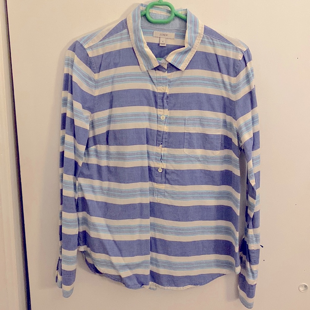 J. Crew Striped Popover shirt